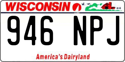 WI license plate 946NPJ