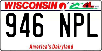 WI license plate 946NPL