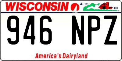 WI license plate 946NPZ