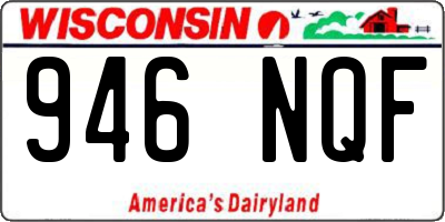 WI license plate 946NQF