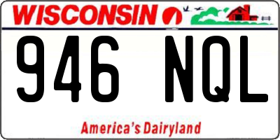 WI license plate 946NQL