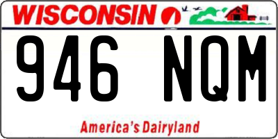 WI license plate 946NQM