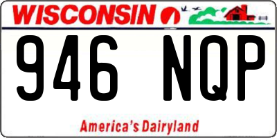 WI license plate 946NQP