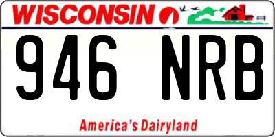 WI license plate 946NRB