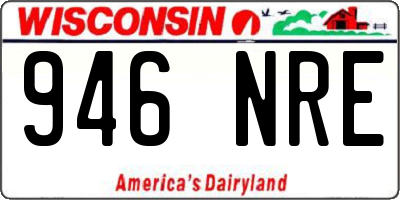 WI license plate 946NRE