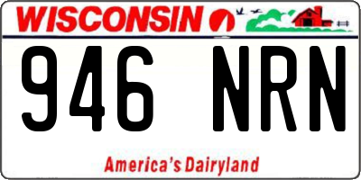 WI license plate 946NRN
