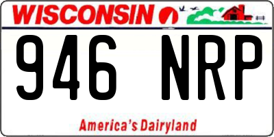 WI license plate 946NRP