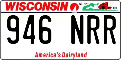 WI license plate 946NRR