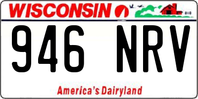 WI license plate 946NRV