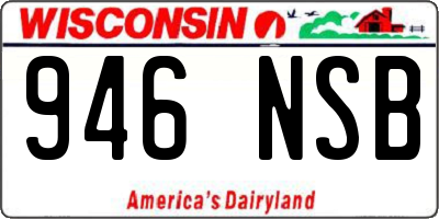 WI license plate 946NSB