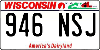 WI license plate 946NSJ