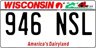 WI license plate 946NSL