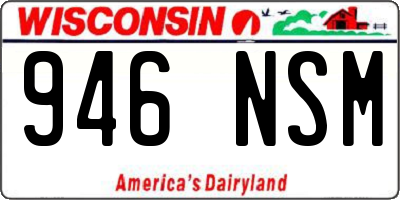 WI license plate 946NSM