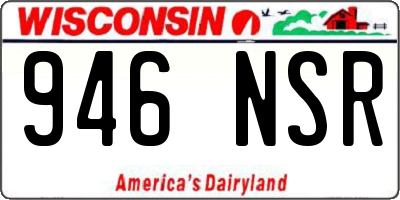 WI license plate 946NSR