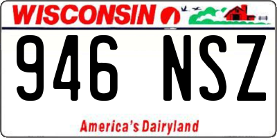 WI license plate 946NSZ