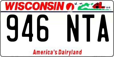 WI license plate 946NTA