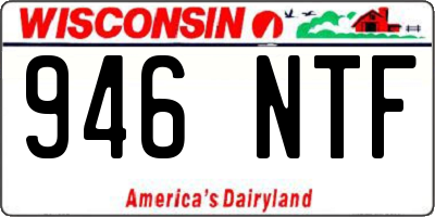 WI license plate 946NTF