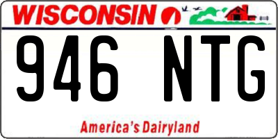 WI license plate 946NTG