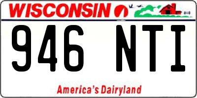 WI license plate 946NTI