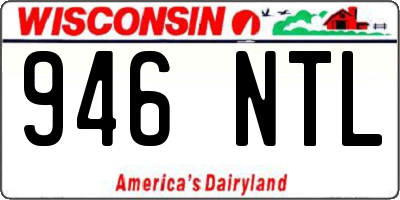 WI license plate 946NTL