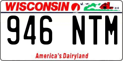 WI license plate 946NTM