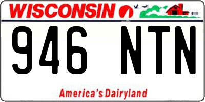 WI license plate 946NTN