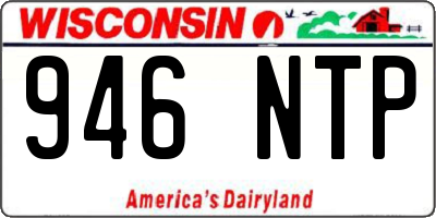WI license plate 946NTP