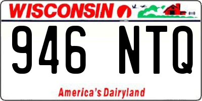 WI license plate 946NTQ