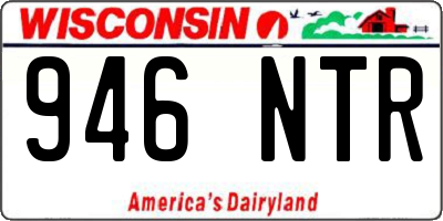 WI license plate 946NTR