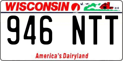 WI license plate 946NTT