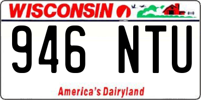 WI license plate 946NTU