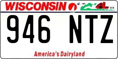 WI license plate 946NTZ