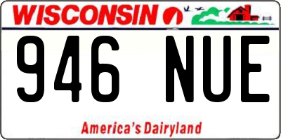 WI license plate 946NUE