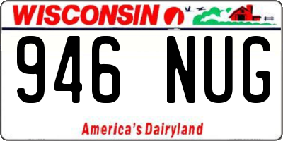 WI license plate 946NUG