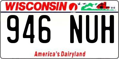 WI license plate 946NUH
