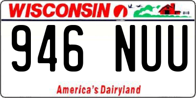 WI license plate 946NUU