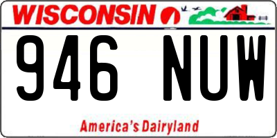 WI license plate 946NUW