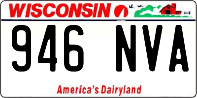 WI license plate 946NVA