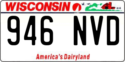 WI license plate 946NVD