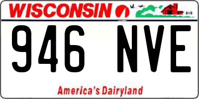 WI license plate 946NVE