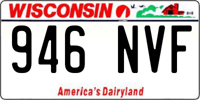 WI license plate 946NVF