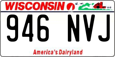 WI license plate 946NVJ