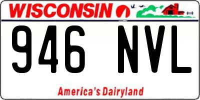 WI license plate 946NVL