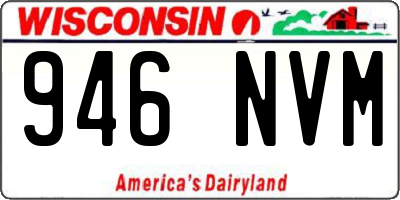 WI license plate 946NVM