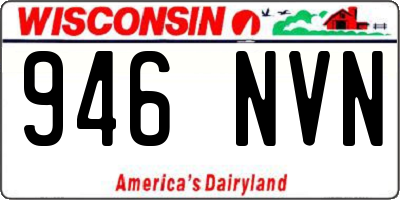 WI license plate 946NVN