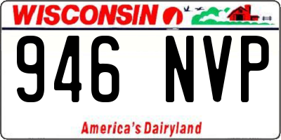 WI license plate 946NVP