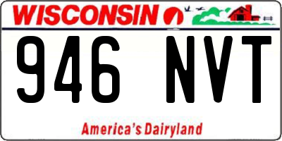 WI license plate 946NVT