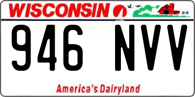 WI license plate 946NVV