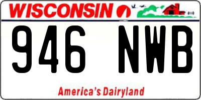 WI license plate 946NWB