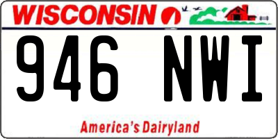 WI license plate 946NWI